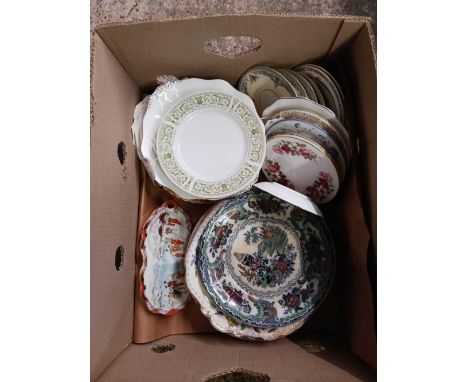 CARTON OF MIXED PLATES & SAUCERS