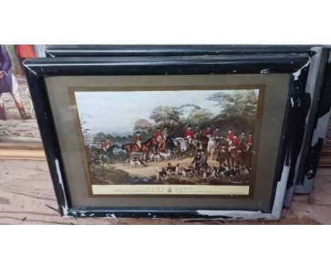 QTY OF F/G PICTURES OF HUNTING SCENES
