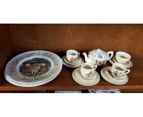 NURSERY RHYME CUPS & SAUCERS ETC