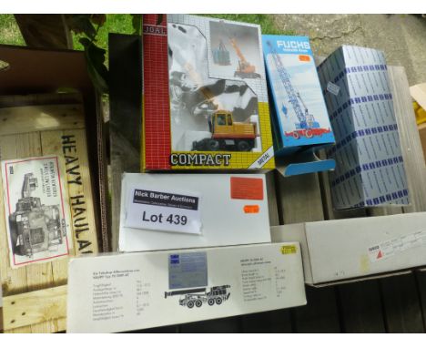 Die-cast : 1:50 scale Crane collector models incl Joal, Krupp, Fuchs, Conrad, Iveco, and Corgi Heavy Haulage (7), all fine co