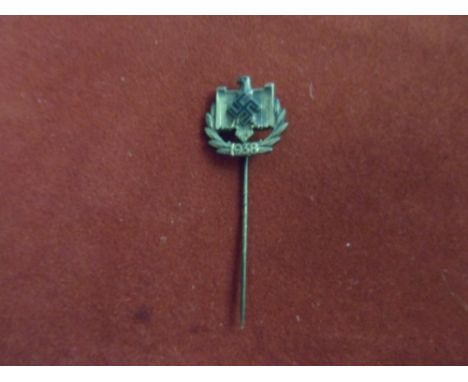 Stick Pin (Germany) 1938 Nazi Party DRL Sports stick pin.  VF.