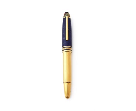 MONTBLANC, MEISTERSTÜCK 146, RAMSES II  A SPECIAL EDITION FOUNTAIN PEN, 1995 Cap and Barrel: Lapis lazuli and lacquer cap wit