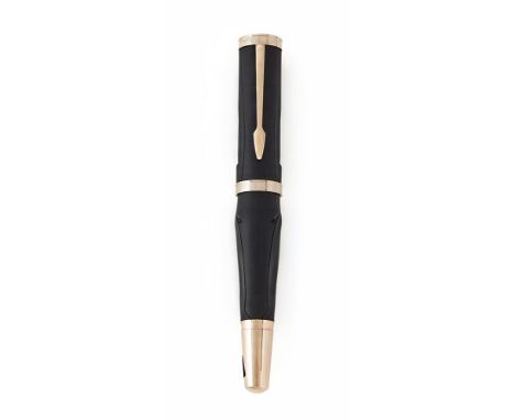 MONTBLANC, WRITERS EDITION, HOMAGE TO HOMER A LIMITED EDITION FOUNTAIN PEN, NO. 5894/9800, 2018 Cap and Barrel: Textured blac