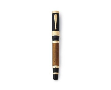 MONTBLANC, PATRON OF ARTS, FRANCOIS I, 4810  A LIMITED EDITION FOUNTAIN PEN, NO. 4430/4810, 2008 Cap and Barrel: Black resin 