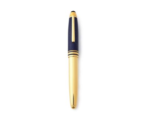 MONTBLANC, MEISTERSTÜCK SOLITAIRE, RAMSES II A SPECIAL EDITION ROLLER BALL PEN, 1995 Cap and Barrel: Lapis lazuli and lacquer