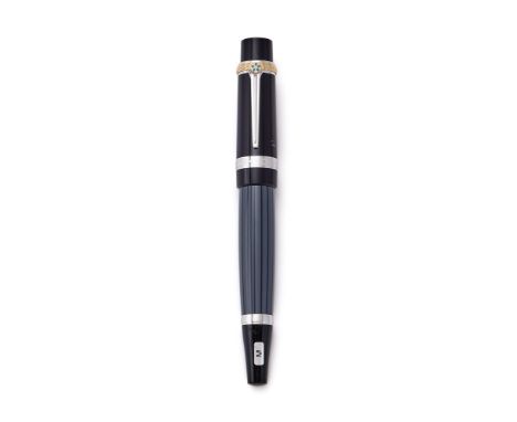 MONTBLANC, WRITERS EDITION, HONORÉ DE BALZAC A LIMITED EDITION FOUNTAIN PEN, NO. 06661/10000, 2013 Cap and Barrel: Black resi