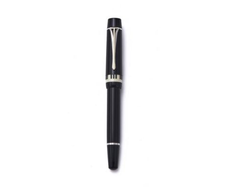 MONTBLANC, DONATION PEN, HERBERT VON KARAJAN A SPECIAL EDITION FOUNTAIN PEN, 2003 Cap and Barrel: Black resin cap with piano 