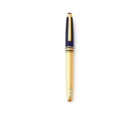 MONTBLANC, MEISTERSTÜCK 144, RAMSES II A SPECIAL EDITION FOUNTAIN PEN, 1995 Cap and Barrel: Lapis lazuli and lacquer cap with