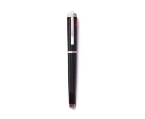 MONTBLANC, WRITERS EDITION, FRANZ KAFKA A LIMITED EDITION FOUNTAIN PEN, NO. 15814/18500, 2004 Cap and Barrel: Tapering red re