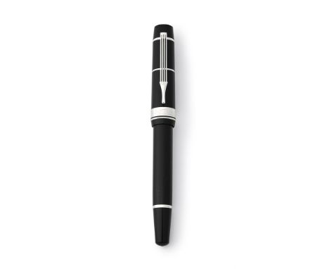 MONTBLANC, DONATION PEN, ARTURO TOSCANINI A SPECIAL EDITION FOUNTAIN PEN, 2008 Cap and Barrel: Black resin cap and barrel, th