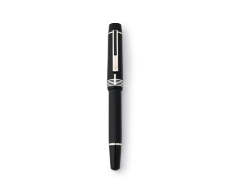 MONTBLANC, DONATION PEN, SIR GEORGE SOLTI  A SPECIAL EDITION FOUNTAIN PEN, 2005 Cap and Barrel: Black resin cap with geometri