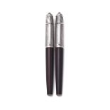 CARTIER, DIABOLO DAMASCUS, A LIMITED EDITION FOUNTAIN PEN, NO. 0313/1000, AND ROLLERBALL PEN