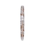 CARAN D'ACHE, PHOENIX, A LIMITED EDITION SILVER COLOURED FOUNTAIN PEN