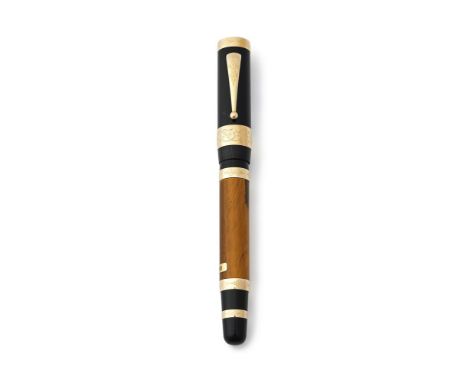 MONTBLANC, PATRON OF ARTS, FRANCOIS I, 4810 A LIMITED EDITION FOUNTAIN PEN, NO. 0428/4810, 2008 Cap and Barrel: Black resin c