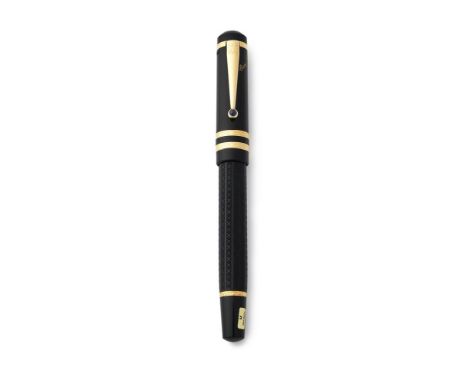 MONTBLANC, WRITERS EDITION, FYODOR DOSTOEVSKY A LIMITED EDITION FOUNTAIN PEN, NO. 2521/17000, 1997 Cap and Barrel: Black resi