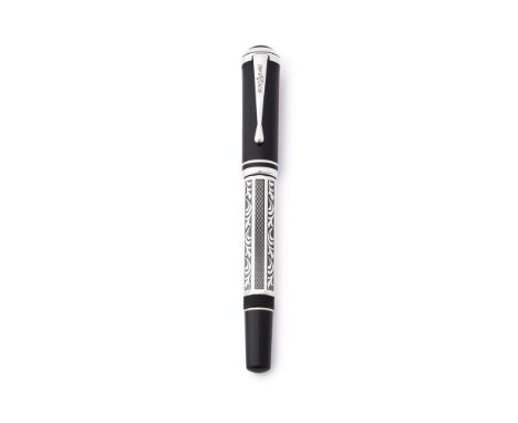 MONTBLANC, WRITERS EDITION, MARCEL PROUST A LIMITED EDITION FOUNTAIN PEN, NO. 08983/21000, 1999 Cap and Barrel: Silver barrel