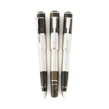 MONTBLANC, WRITERS EDITION, WILLIAM FAULKNER, A LIMITED EDITION THREE PEN SET