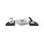 MONTBLANC, CREATION LALIQUE, SET DE BUREAU, A LIMITED EDITION DESK SET