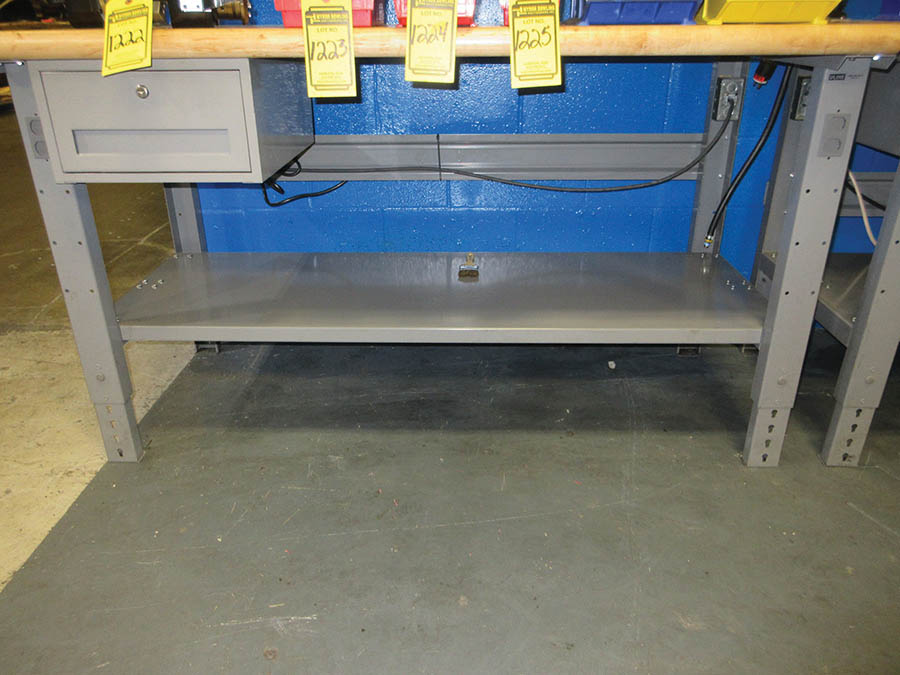 { Group Of Lots: 1228, 1235 (p) } Uline Wood Top Workbench