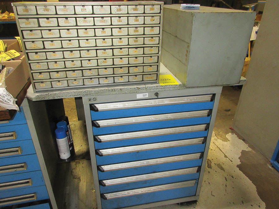 7DRAWER ROUSSEAU WITH TOOL HOLDERS, INSERTS, AND SMALL PARTS