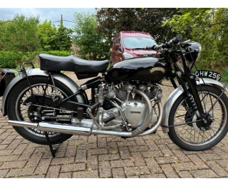 A lovely example of the Series C Rapide. Family-owned since 1993 and now in good running order. Post-war Vincents bristled wi