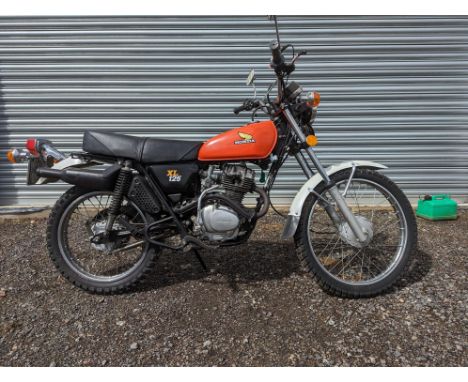 Unrestored 1978 XL 124cc four-stroke, single-cylinder trail bike with some recommissioning required.   The XL's single-cylind