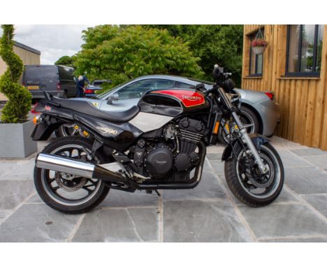 An attractive, low-mileage example of Hinckley's three-cylinder Trident. In production from 1991 to 1998 Triumph’s reborn 900