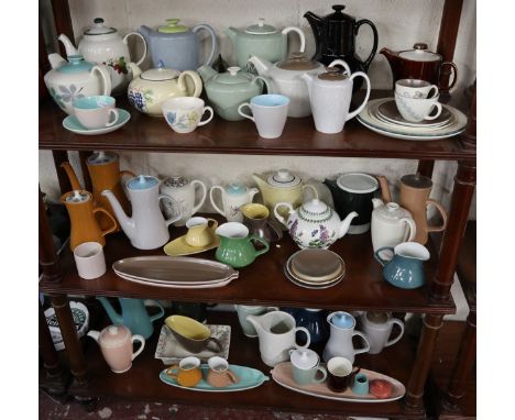 Very large collection of Poole pottery to include teapots
