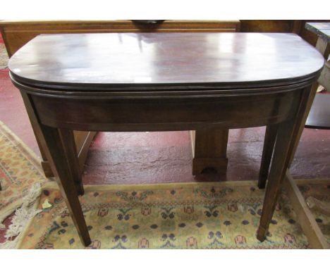 Antique rosewood card table A/F