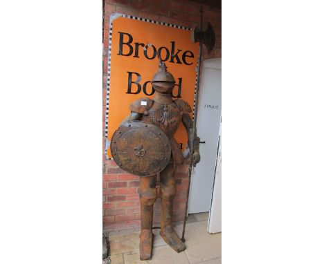 Reproduction suite of armour - Approx height to top of axe: 245cm