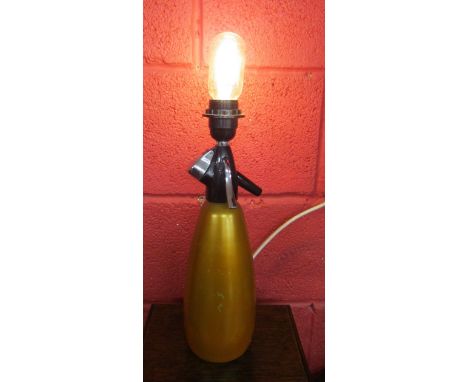 Soda syphon lamp