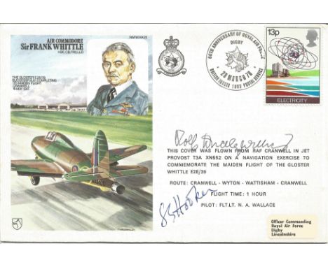 Aviation FDC Cover dedicated to Sir Frank Whittle (Inventor of the Turbo Jet engine). Cover illustrates the Gloster E28/39 co