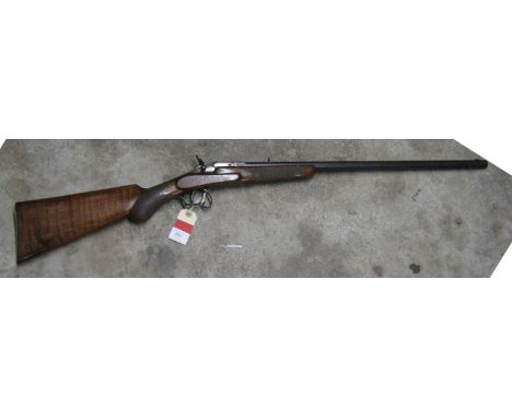 *A Belgian .22” RF smooth bore garden gun,  number 4242, 38” overall, octagonal barrel 23” with Liege proofs, hinge up breech