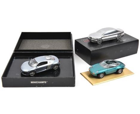 3 1/43 scale models. A very limited issue Porsche Panamericana prototype model produced for Porsche employees only to celebra