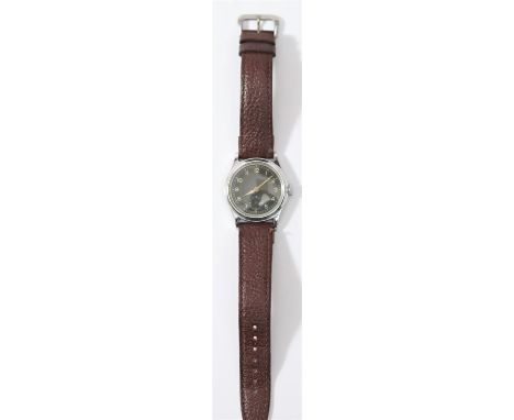 RLM marked unsigned wristwatch. Serial 740955. Bright chrome plated case, some marks due to back removal, 33mm without crown.