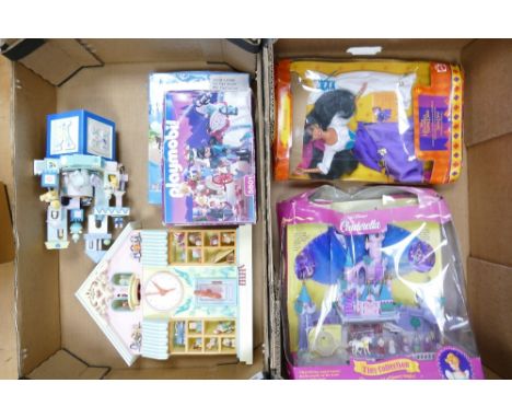 A mixed collection of items to include Bluebird branded Walt Disney Cinderella figure, Mattel Hunch Back of Notre Dame figure