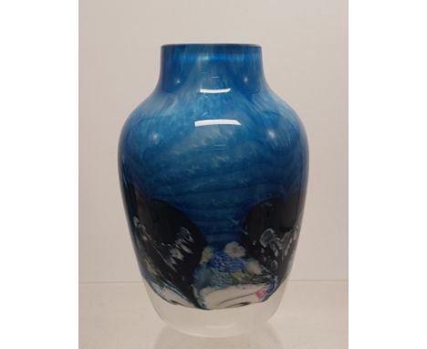 Caithness art glass vase, height 10.5cm. 