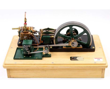 Kennions Ltd Stationary Horizontal Mill Engine, titled "Tina", well-engineered example comprising single cylinder, with slip 