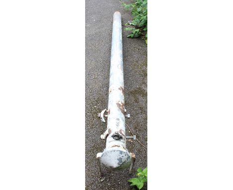 An original railway signal post with lamp and signal arm, post has been cut downOverall height 3.3mm (10'10" approx)Collectio