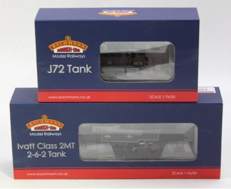 A Bachmann 00 gauge DCC locomotive group, both examples have been weathered or later detailed, to include a No. 31-441 DC Iva