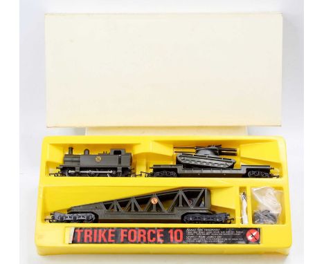 Two plastic crates containing a variety of Triang/Hornby 00 gauge accessories including stations, piers, engine shed: in tota