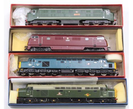 One tray of loose 00 gauge diesel locomotives some examples weathered, others as issued, to include a Jouef Empress of Britai