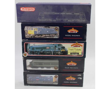 A collection of five various Bachmann diesel 00 gauge DCC ready and electric Bachmann and Vitrains diesel locomotives to incl