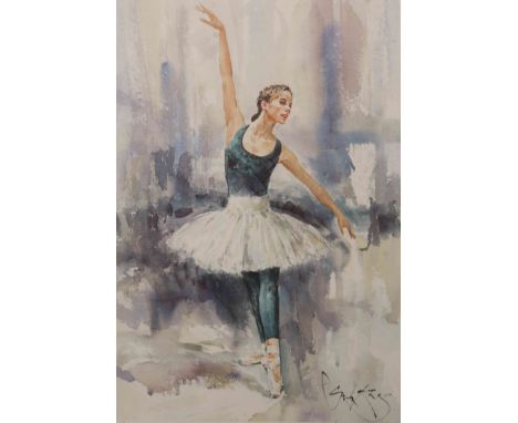 GORDON KING, DARCEY BUSSELL - "IN REHEARSAL" AND "LA BAYADÈRE", each signed in pencil by the artist and numbered 49/1000 and 