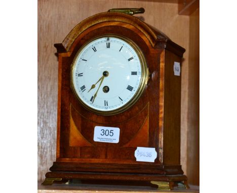 A mahogany bracket clock 