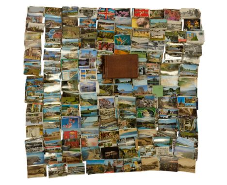 A large quantity of vintage postcards