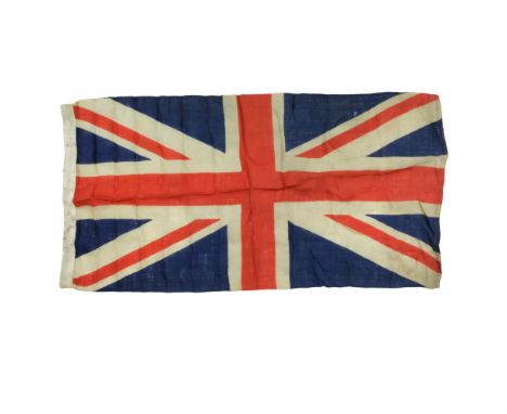 A vintage printed cotton Union Jack flag, 18' x 36"
