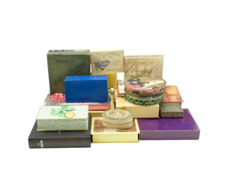 A group of vintage confectionary boxes together with a "The Ocean Accident &amp; Guarantee Corporation Limited" document box,