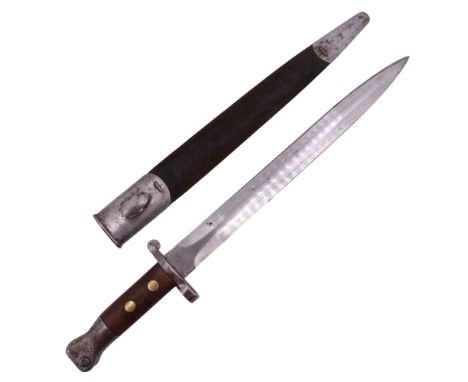 A British Pattern 1888 Mk I bayonet, bearing 16th Light Dragoons units marks
