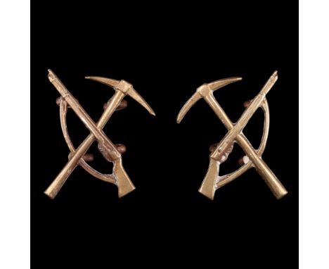 A Pair of British Army Pioneer collar badges